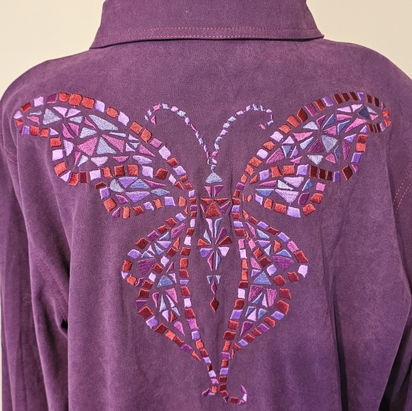 BOB MACKIE WEARABLE ART 🎨 BUTTON DOWN BLOUSE!! 😍😍😍 - Picture 2 of 10